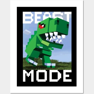 Beast Mode Dinosaur Posters and Art